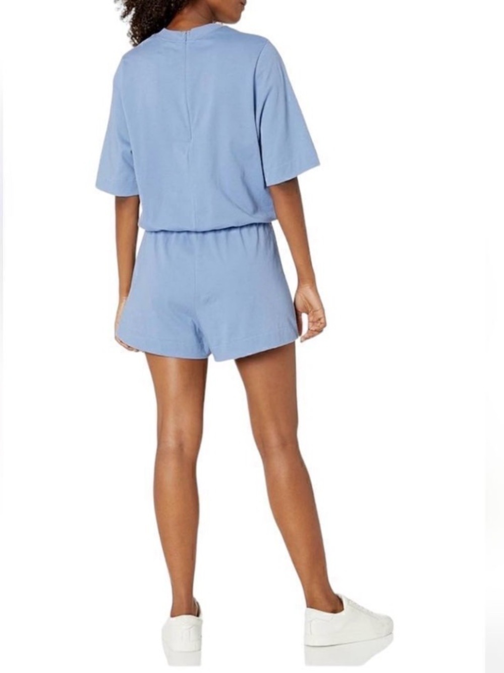 Bella Canvas Blue Short Sleeve Romper - Picture 3 of 8
